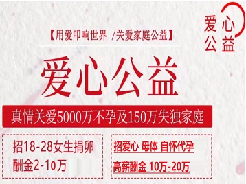 白城捐卵助孕生子 爱心志愿者招募